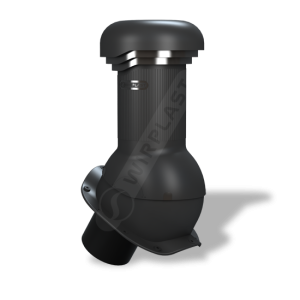 Вентиляційний вихід W-13 Wirovent Perfekta R Pro Ø 125 мм  ⁇  Wirplast  ⁇ Чорний 9005