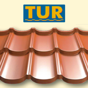Металочерепиця модульна TUR ® / Ral 8017 / 0,5 mm / Purmat / Польща / TM Прушинськи / 0,805 м2