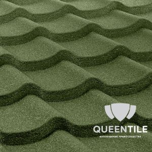 Композитна черепиця QueenTile Standard Green 6-тайловий