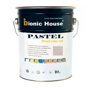 Фарба для дерева PASTEL Wood Color / Bionic-House / 10 л / Грей Р217