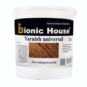 Лак для дерева універсальний Bionic-House 2,5 л Безбарвний Напівматовий