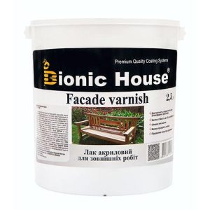 Лак для зовнішніх робіт з деревом Bionic-House 2,5 л Безбарвний