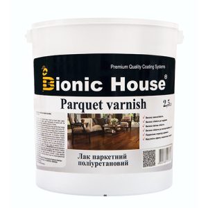 Паркетний лак ультрастійкий Joncryl Bionic-House 2,5 л Безбарвний Напівматовий
