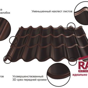 Металочерепиця RAUNI STANDART (Корея)