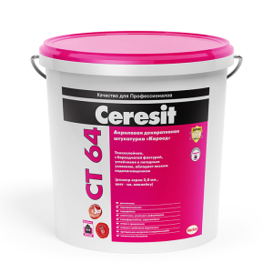 Ceresit CT-64 короїд, 25 кг (зерно 2 мм) декоративна акрилова штукатурка опт