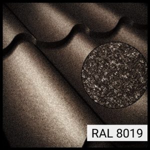 Металочерепиця Модена RAL 8019