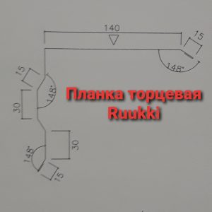 Вітрова планка фігурна "Ruukki" RR PE