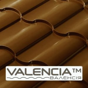 Металочерепиця VALENCIA 0,45 мм, PE RAL 8017 Сталь — Optima Steel