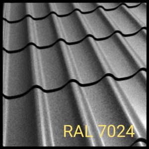 Металочерепиця Rauni Premium RAL 7024 (темно-сіра) MAT 0,45