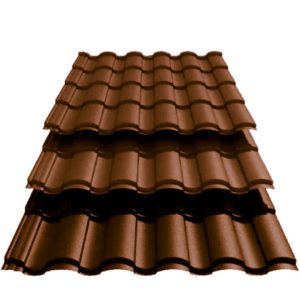 Металочерепиця VALENCIA RAL 8017 / (350/20) 0,50*1195 PEMA