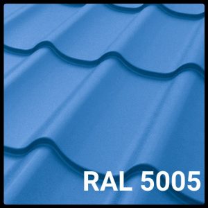 Металочерепиця «Ефект» Колір по RAL 5005 ( Сигнально Синій )