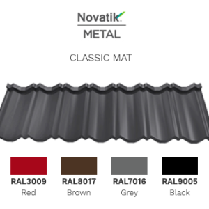 Модульна черепиця Novatik Модуль Classic МАТ (1-модульний) Voestalpine