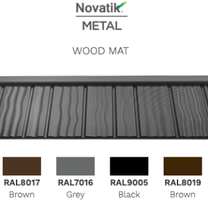 Модульна черепиця Novatik Wood МАТ — Voestalpine 0,5 мм (Австрія) RAL 7016