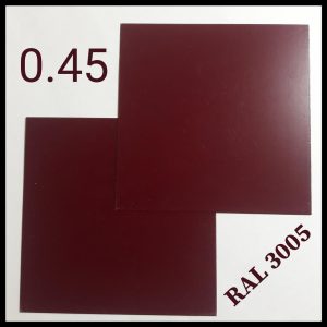Гладкий лист із полімерним покриттям Ral 3005 0,45 мм (Глянець) "SeAH Steel"