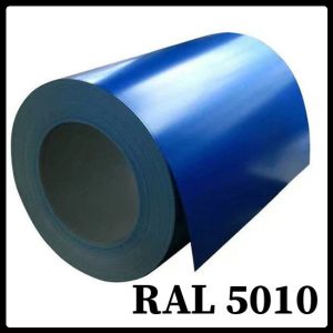 Гладкий лист Polyester RAL 5010 / 0,5 мм / Arvedi