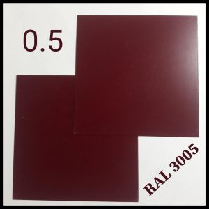 Гладкий лист Polyester RAL 3005 / 0,5 мм / Arvedi