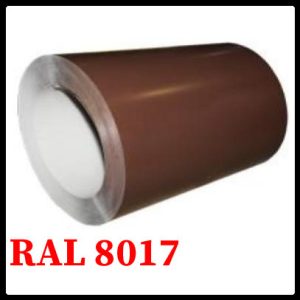 Лист з полімерним покриттям RAL 8017 / 0,45 мм Глянець