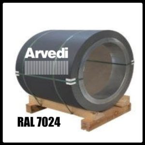 Гладкий лист Polyester RAL 7024 / 0,5 мм / Arvedi