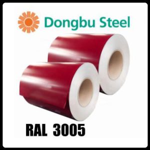 Рулонна сталь "Dongbu Steel" ( Корея) 0,45 мм — гладкий лист із полімерним покриттям RAL 3005
