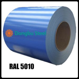 RAL 5010 — 0,7 мм / Гладкий Лист / Dongbu Steel