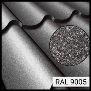 Металочерепиця «Ефект» Колір по RAL 9005