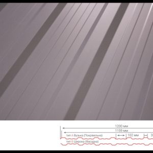Профнастил Т 15 RAL 8017