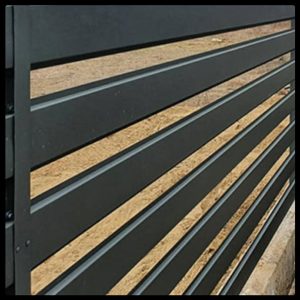 Ламель для забору Ранчо 130 мм / 0,45 мм / РЕМА RAL 9005- 0,45 мм