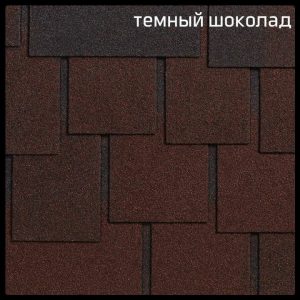 Бітумова черепиця  ⁇  RUFLEX DRANKA  ⁇  Темний шоколад  ⁇