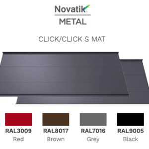 Фальцева покрівля Novatik METAL CLICK SILENT High Coat 588 мм