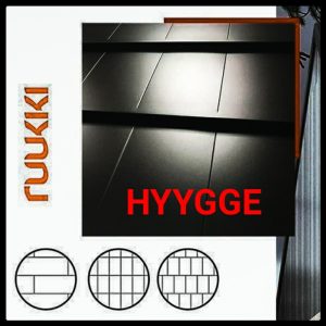 Модульна Черепиця Ruukki ® Hyygge | RR 23 | 0,6 mm | SSAB | GreenCoat | Crown BT  | 0,341 m2 |