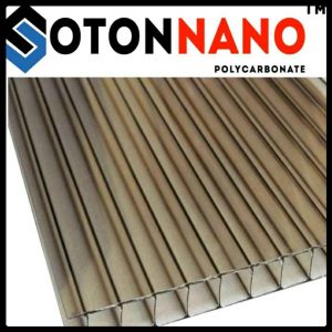 SOTON NANO — полікарбонат стільниковий 8 мм бронзовий лист (2,1 м х 6 м) Полтава