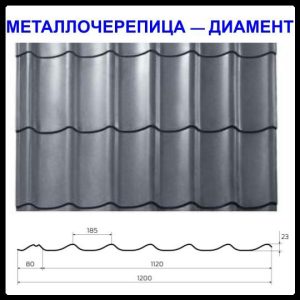 Металочерепиця Діамент — RAL 6005