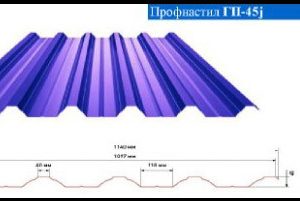 Профнастил покрівельний ГП 45 / 0.5 мм / РеМА