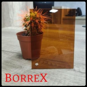 Монолітний полікарбонат — "BORREX" (BRONZA Бурштинова) Лист 2050*3050*2 мм