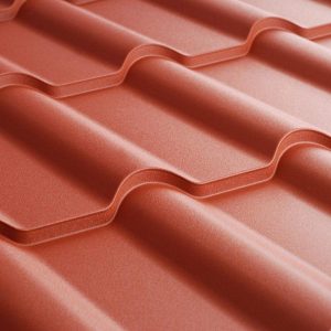 Металочерепиця Ретро Ferrogal 0,4 mm RAL 3011