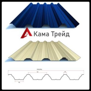 Профнастил НС-57 "КамаТрейд" 0,45 мм Україна МІП РЕ Ral