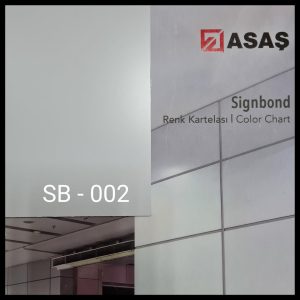 Інтер'єрні композитні панелі ТМ — Signbond 3 мм SB-002 Білий (1500*6100)
