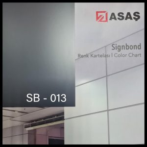 Інтер'єрні композитні панелі ТМ — Signbond 3 мм SB-013 Графіт (1250*6100)