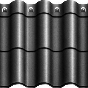 Металочерепиця Агат "Z-lock" Модульна 0,5 RAL 9005