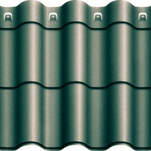 Металочерепиця Агат "Z-lock" Модульна 0,5 RAL 6020