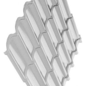 Металочерепиця RAUNI STANDART RAL 9006 (срібляста) PE 0,45 mm